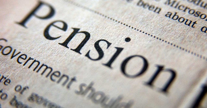 pension in newsprint